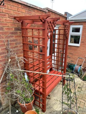 Renovated garden seat